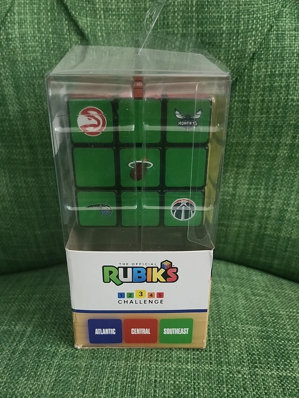 Official Rubik's NBA Divisions Cube - White & Black Logo Faces